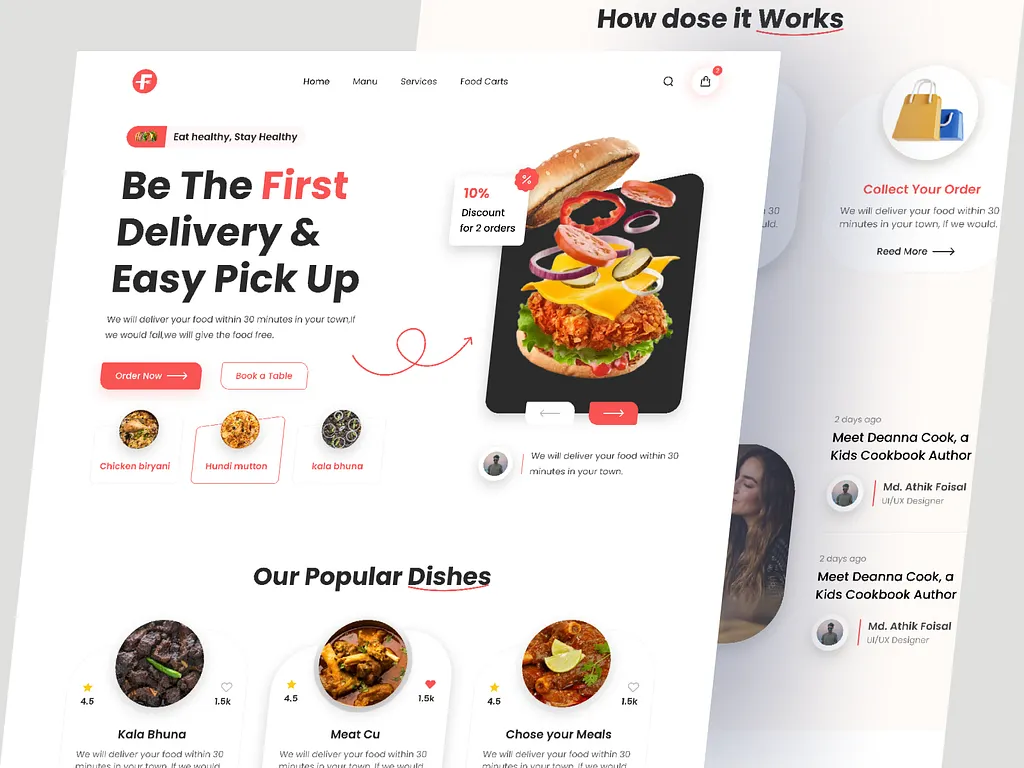 Restaurant Konzept Seite